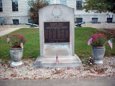 Full View - - Lawrence County World War II Honor Roll Marker. Click for full size. Full View - - Lawrence County World War II Honor Roll Marker image. Click for full size.