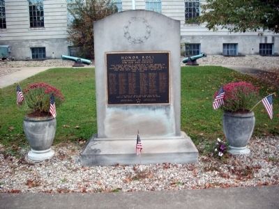 Full View - - Lawrence County World War II Honor Roll Marker image. Click for full size.