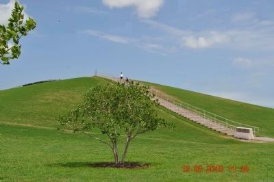 Steps to the top of Mount Trashmore image. Click for full size.