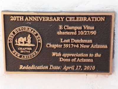 Dons's Camp Marker Re-dedication 20th Anniversary Lost Dutchman ECV image. Click for full size.