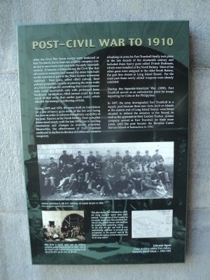 Post Civil War to 1910 Marker image. Click for full size.