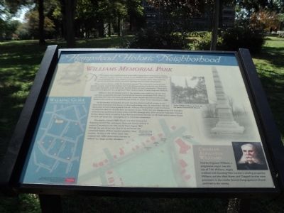 Williams Memorial Park Marker image. Click for full size.