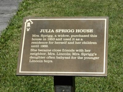 Julia Sprigg House Marker image. Click for full size.