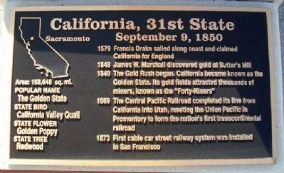 California, 31st State Marker image. Click for full size.