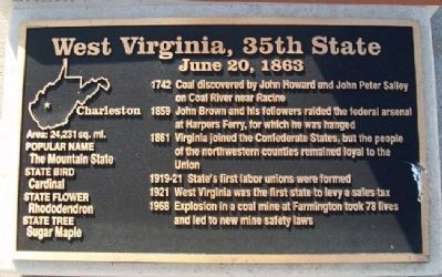West Virginia, 35th State Marker image. Click for full size.