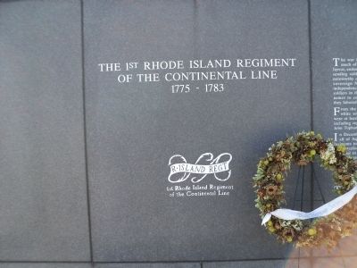 The 1st Rhode Island Regiment Marker image. Click for full size.