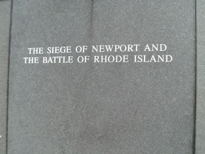 The Battle of Rhode Island Marker. Click for full size. The Battle of Rhode Island Marker image. Click for full size.
