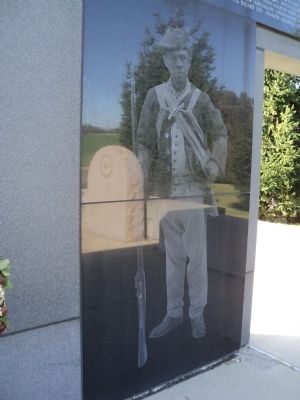 Soldier of the 1st Rhode Island Regiment. Click for full size. Soldier of the 1st Rhode Island Regiment image. Click for full size.
