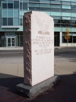 Obverse Side - - Veterans of All Wars Marker. Click for full size. Obverse Side - - Veterans of All Wars Marker image. Click for full size.