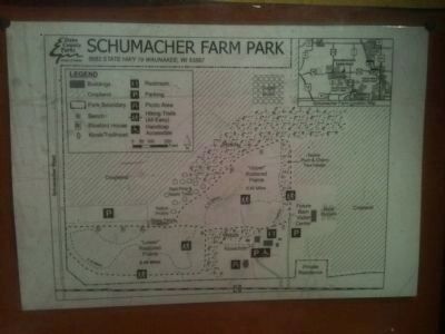 Schumacher Farm Park Map on Kiosk image. Click for full size.