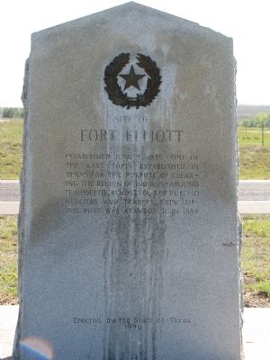 Site of Fort Elliott Marker image. Click for full size.