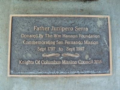 Father Junipero Serra Marker image. Click for full size.