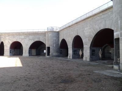 Marker Inside Fort Trumbull. Click for full size. Marker Inside Fort Trumbull image. Click for full size.
