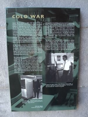 Cold War Marker image. Click for full size.