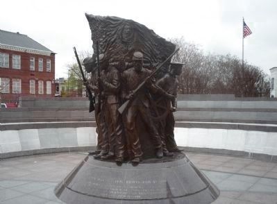 "Spirit of Freedom" - by sculptor Ed Hamilton, 1997 image. Click for full size.