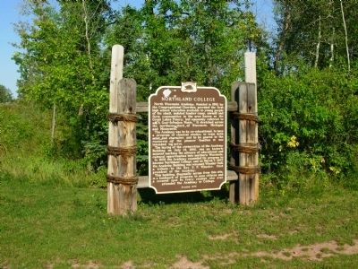Northland College Marker. Click for full size. Northland College Marker image. Click for full size.