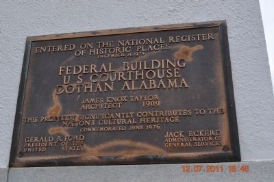 Federal Building Marker image. Click for full size.