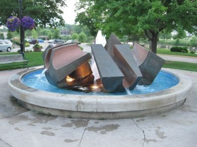Nearby Sheldahl Anniversary Fountain. Click for full size. Nearby Sheldahl Anniversary Fountain image. Click for full size.