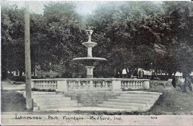 Lawrence Park Fountain <br> (An Old Post Card Photo) image. Click for full size.
