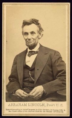 Abraham Lincoln, Pres't U.S. image. Click for full size.