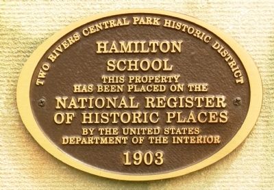 Hamilton School Marker image. Click for full size.