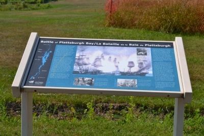 Battle of Plattsburgh Bay Marker image. Click for full size.