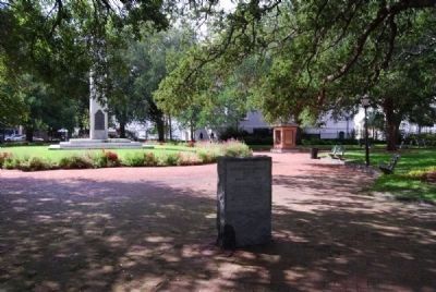 Elizabeth Hutchinson Jackson Marker<br>Washington Park in Background image. Click for full size.