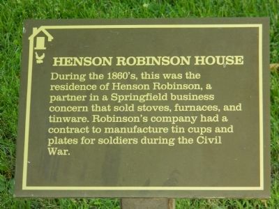 Henson Robinson House Marker image. Click for full size.