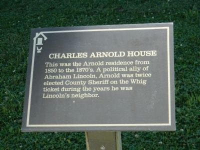 Charles Arnold House Marker. Click for full size. Charles Arnold House Marker image. Click for full size.
