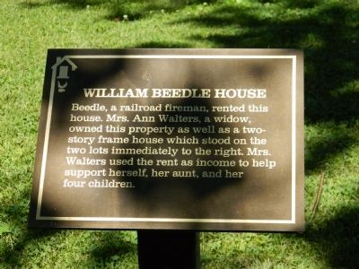 William Beedle House Marker image. Click for full size.