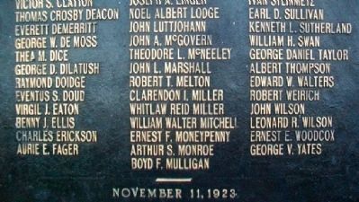 Shawnee County World War Honor Roll. Click for full size. Shawnee County World War Honor Roll image. Click for full size.