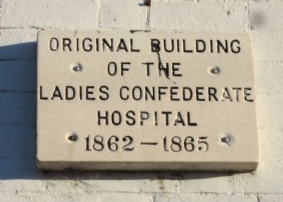 Ladies Confederate Hospital Marker image. Click for full size.