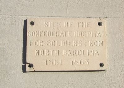 North Carolina Confederate Hospital Marker. Click for full size. North Carolina Confederate Hospital Marker image. Click for full size.