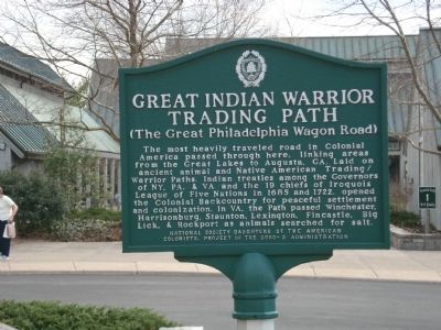 Great Indian Warrior Trading Path Marker image. Click for full size.