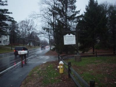 Approaching the First Town Meeting Marker. Click for full size. Approaching the First Town Meeting Marker image. Click for full size.