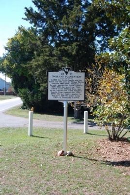 Oakland Plantation Marker<br>Reverse image. Click for full size.