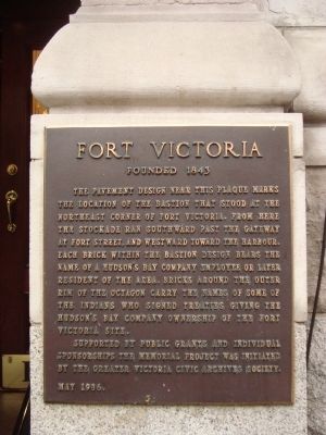 Fort Victoria Marker image. Click for full size.