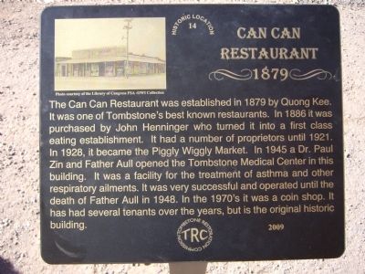 Can Can Restaurant Marker image. Click for full size.