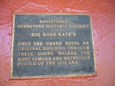 Plaque to the right of entrance. image. Click for full size.