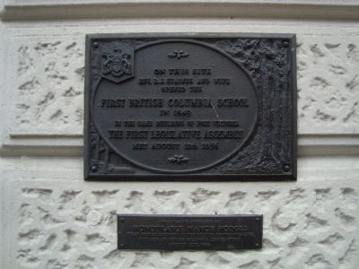 First British Columbia School Marker image. Click for full size.