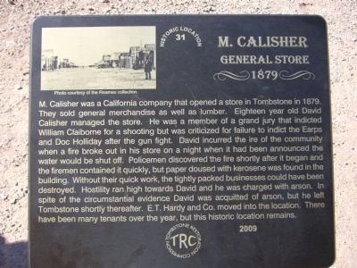 M. Calisher General Store Marker image. Click for full size.