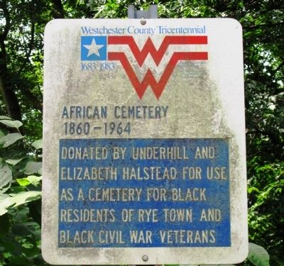 African Cemetery 1860-1964 Marker image. Click for full size.