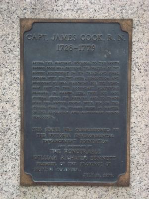 Capt. James Cook, R.N. Marker image. Click for full size.