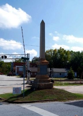 Cross Hill Confederate Monument<br>Northeast Corner image. Click for full size.