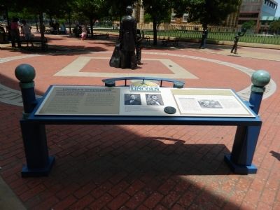 Lincoln's Springfield Marker image. Click for full size.