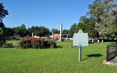 Site of First Church Building in Cuthbert, Georgia Marker image. Click for full size.