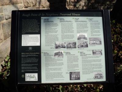 Rough Point & Its Neighbors: Preserved Houses Marker image. Click for full size.