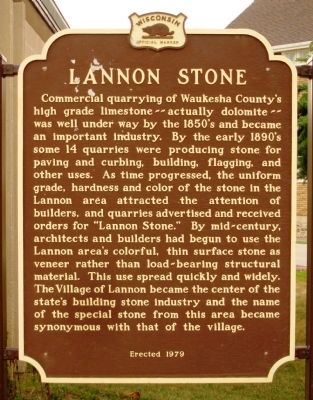 Lannon Stone Marker image. Click for full size.