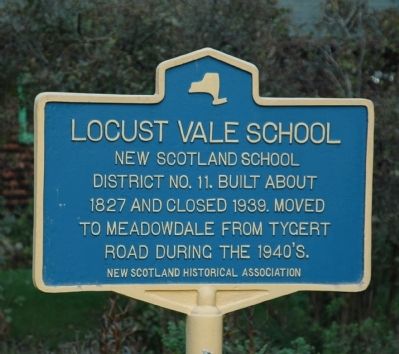 Locust Vale School Marker image. Click for full size.