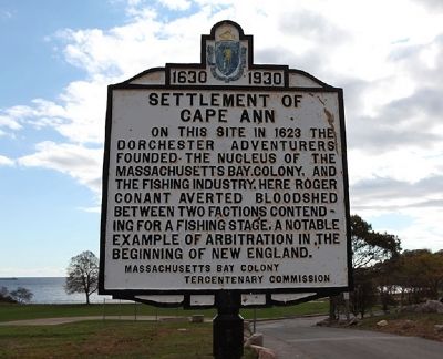 Settlement of Cape Ann Marker image. Click for full size.